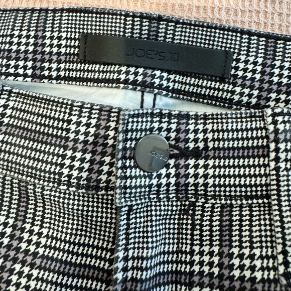 Joe’s Women’s Callie High Rise Cropped Bootcut Plaid Pants — Gray - Picture 2 of 6